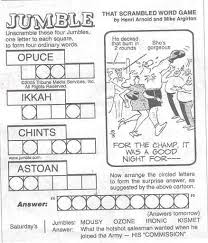 Printable word scrambles print free word scramble games : 2021 Spring Cmpinf 401 Project 4 Jumbles