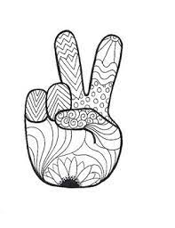 The modern symbol we associate with peace was designed in 1958 for the british campaign for nuclear disarmament. Peace Sign Coloring Page By Liz Just Color Teachers Pay Teachers