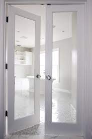 These doors are wildly preferred generally for their aesthetic and for the way in which they permit natural light into a room. Bathroom French Doors Transitional Bathroom Rachel Hazelton Interior Design