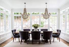 Is There Such A Thing As Too Many Windows In A Dining Space We Don T Think So We Filled This Room And Think It Turned Out Pretty Great Diningroom Griddedwi