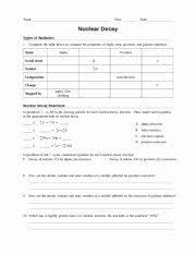 Nuclear Decay Worksheet Answers Beautiful Worksheet Nuclear Decay Teacher Teacher Note In 2020 Persuasive Writing Prompts Letter Reversals Scientific Notation Practice