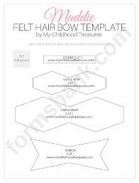 It's simple and sweet and has a bit of vintage flair to it. Felt Hair Bow Template Printable Pdf Download