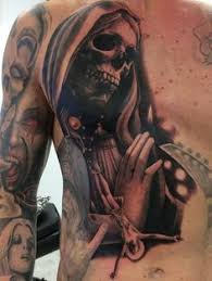 Pin On Sexy Santa Muerte Tattoos