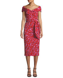 Diane Von Furstenberg Delphine Printed Off Shoulder Cocktail Dress Off Shoulder Cocktail Dress Designer Cocktail Dress Cocktail Dress