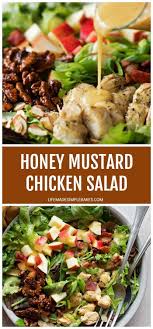 Honey Mustard Chicken Salad Life Made Simple Recipe In 2020 Honey And Mustard Salad Honey Mustard Chicken Honey Mustard