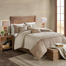 If you like king size comforter sets, you might love these ideas. Neutral Beige Tan Microsuede Earth Tone 7pc Comforter Set Queen Cal King Bedding Ebay