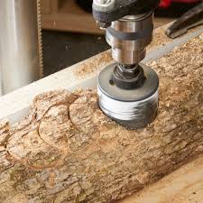 Generally, cutting a hole in wood involves three basic steps. 15 Essential Hole Saw Smarts Every Diyer Should Know Log Planter Wood Planters Wood Log