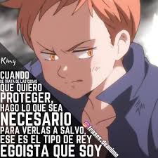 El Personaje King El Anime Nanatsu No Taizai Frase Aportada Por Senshiroking Noruzuku Toraits En 2020 Frases De Personajes Anime Pecados Capitales