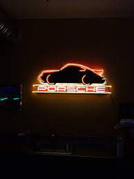 Custom Neon Sign For Porsche By Ion Art Inc Porsche Ionart Neon Customneon Customsigns Neon Signs Neon Signs