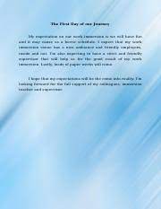 Our goal is to ensure that each job, term paper, essay or do my homework review is written with a high level of quality. Ryan Immersion The First Day Of Our Journey My Expectation On Our Work Immersion Is We Will Have Fun And It May Cause Us A Hectic Schedule I Course Hero