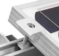Suport pentru panou solar, Mmgoqqt, Aluminiu, 30 mm, Argintiu