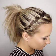 35 Fetching Hairstyles For Straight Hair To Sport This Season Braids For Short Hair Straight Hairstyles Sporty Hairstyles
