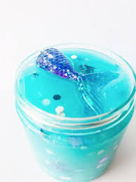 Mermaid Tail Glitter Slime W Mermaid Charm Popular Clear Etsy Cheap Slime Slime Shops Glitter Slime