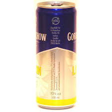 A generic 37,5% version with a blue label, a 50% version with black label and a 60% red label. 6 X Wodka Mixed Gorbatschow Lemon In Der 0 33 Ltr Dose Unovista Ein Projekt Der Ggf Gmbh