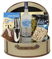 The Three O Martini Gift Basket Liquor Gifts Vodka Gifts Homemade Gift Baskets