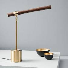 Luxe table lamp desk lamp bedside lamp led lamp usb gift touch sensor. Linear Wood Led Usb Table Lamp