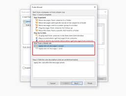 Select a condition, and what to do with the message based on the condition. Creating Outlook Rules Here S How Ionos