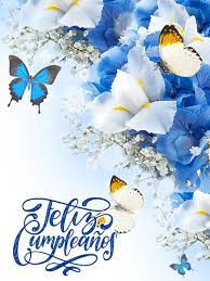 Cake wishes flowers balloons funny hearts love glitter dance fireworks cartoons dog cat teddy bear candles gift box comics roses all categories→ videos. Butterfly Flower Birthday Card In Spanish Feliz Cumpleanos Birthday Greeting Cards By Davia