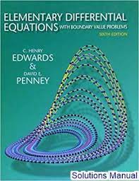 Elementary Differential Equations With Boundary Value Problems 6th Edition Edwards Solutions Manual Digital Deal Promotion 2021 Differential Equations Equations Elementary