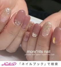 夏 オールシーズン ハンド シンプル ラメ 高崎市more ritsnailのネイルデザイン no 5435895 ネイルブック ネイルデザイン ネイル くすみピンク ネイル