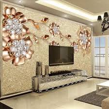Custom Photo Wallpaper 3d Living Room Tv Sofa European Jewelry Flower Large Mural 3d Wall Murals Mural Wallpaper Wallpaper Living Room 3d Wallpaper For Bedroom