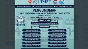 Lembaga tes masuk perguruan tinggi ( ltmpt) akan mengumumkan kuota seleksi nasional masuk perguruan tinggi negeri (snmptn). Https Pengumuman Sbmptn Ltmpt Ac Id Login Atau Sbmptn Ltmpt Ac Id 2020 Login Pengumuman Sbmptn 2020 Tribun Pontianak