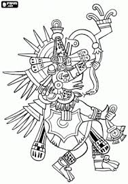 Aztec Gods Goddesses Coloring Pages Aztec Art Aztec Empire Ancient Drawings