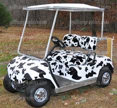 Tears, bubbles, stretch marks, and wrinkles may have convinced you a full vinyl car wrap to be firmly in the realm of professional installation. Cow Print Golf Car Wrap Applied By First Time User Cow Hide Vinyl Wrap Powersportswraps Com