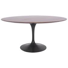 Large Early 60 Eero Saarinen Tulip Table By Knoll With Black Base Eero Saarinen Tulip Table Saarinen Tulip Table Tulip Table