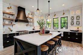 Black And White House Interior Kitchen Heartland Model Home Decor Kitchen Kitchen Inspirations Trendy Kitchen