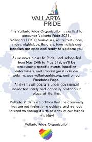 Not long now until we can enjoy a day of music and celebration! Vallarta Pride 2021 Is Happening Out And About Puerto Vallarta