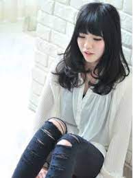 ピアス pias ヘアスタイル 黒髪がいい ナチュラルセミロング ホットペッパービューティー 黒髪 ヘアスタイル スタイル