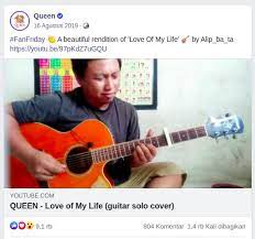 Alif, ba, ta and tha. Teknik Gitaris Asal Ponorogo Ini Curi Perhatian Queen Dan Brian May