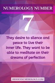 Numerology 7 Meaning Of Number 7 In 2020 Numerology Numerology Numbers Meant To Be