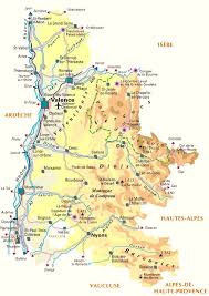 Sur le site mapcarta, la carte libre. Valence Montelimar Romans Sur Isere Die Nyons Tain L Hermitage Grignan Drome Carte De France Region Departements Francais