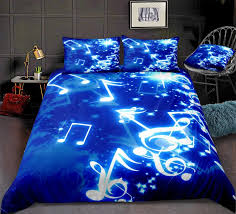 Maybe you would like to learn more about one of these? Music Duvet Cover Set Musical Notes Bedding Blue Music Themed Quilt Cover Queen Bed Set 3pcs Home Textiles Blue Teens Dropship Bedding Sets Aliexpress
