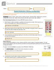Read free student exploration gizmo electron configuration answer key student exploration gizmo. Gizmos Lab Electron Configuration Se Name Jazmin Velez Date Student Exploration Electron Configuration Directions Follow The Instructions To Go Course Hero