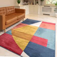 The modern living room is also a family gathering space, where the pace of the day begins to slow down. Colourful Bold Vintage Modern Living Room Rug Mexicana Kukoon Rugs Official Online Store