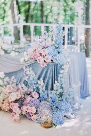 33 Pretty Wedding Spring Garden Decoration Using Flower Pink Wedding Colors Spring Wedding Colors Blue Wedding Decorations