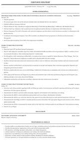 Family Nurse Practitioner Resume Sample Mintresume