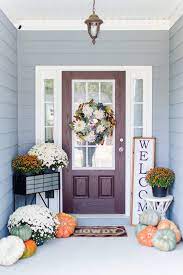 Cozy Fall Front Porch Inspiration A Hosting Home Small Porch Fall Decor Fall Decorations Porch Fall Front Porch Decor