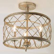 It also has slim, openwork cage detailing. Trellis Cage Semi Flush Ceiling Light Medium Shades Of Light