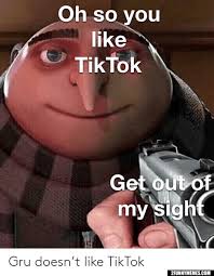 Oh So You Like Tiktok Get Out Of My Sight Memes Funny Memes Cringe