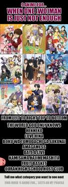 9 Anime For When One Wo Man Is Just Not Enough With Images Anime Suggestions Anime Love Anime Funny