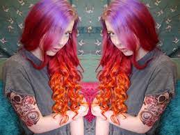 #hair #sunset ombre #red and yellow #dip dye #red #yellow #orange #hair color. Deep Sunset Ombre Hair Tutorial Youtube