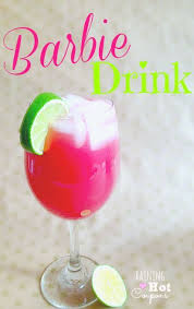 Hot Pink Barbie Drink Alcoholic And Non Alcoholic Version Raining Hot Coupons Drinks Alcohol Coconut Rum