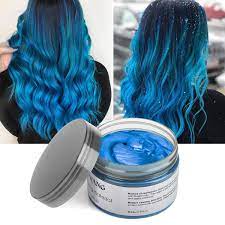 Quick blue high performance powder lightener. Amazon Com Hair Color Wax Instant Blue Unisex Hair Dye Wax 4 23 Oz Temporary Hairstyle Cream Styling Hair Wax Party Cosplay Blue Beauty