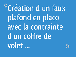 We did not find results for: Creation D Un Faux Plafond En Placo Avec La Contrainte D Un Coffre De Volet Roulant 6 Messages