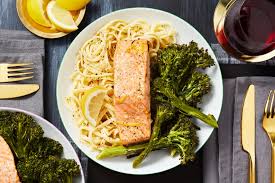 Salmon With Lemon Garlic Butter Recipe Hellofresh Recipe Lemon Garlic Salmon Hello Fresh Recipes Garlic Salmon