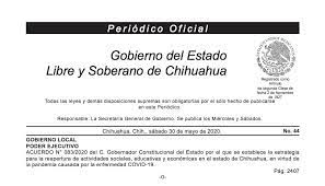 Publica Periodico Oficial Lineamientos Del Estado Para Reapertura De Actividades